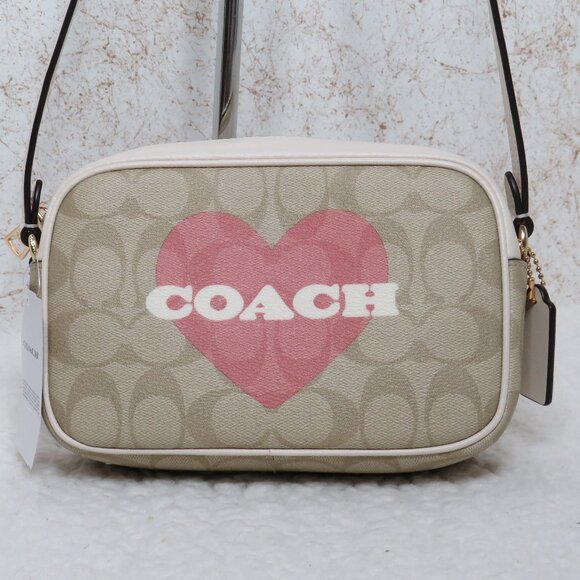 Coach Handbags - Coach Heart Mini Jamie Camera Bag (Light Khaki)